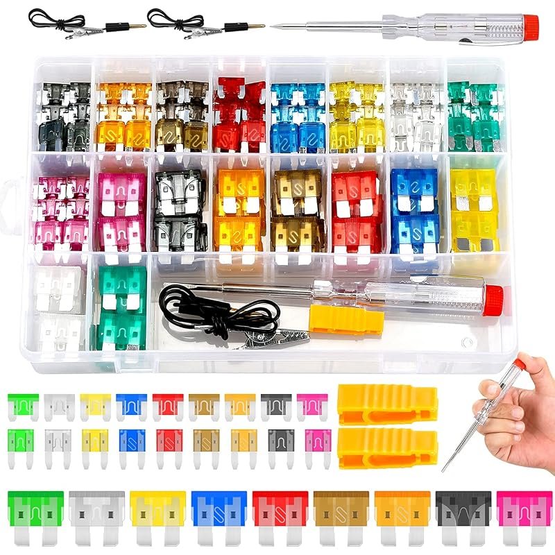 306PCS Car Fuse Assortment Kit with Standard, Mini, and Low Profile Fuses for Various Vehicles