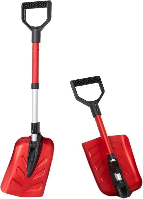 SnowPro Fast Folding Snow Shovel for Car, Telescoping Design for Emergency Use and Outdoor Activities