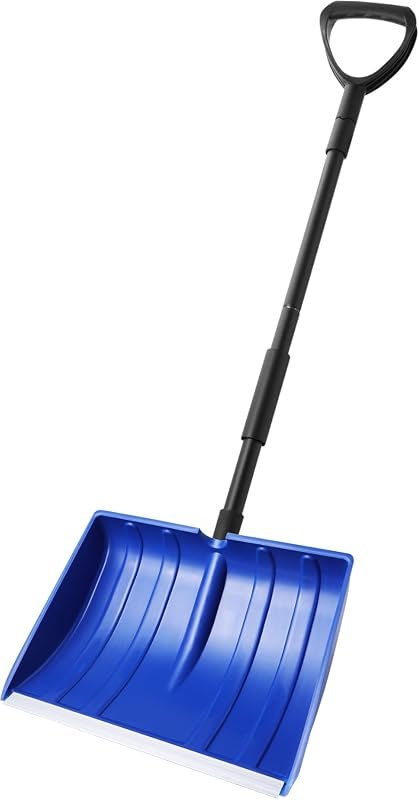Yocada 55-Inch Long Snow Shovel for Efficient Home and Garage Snow Removal