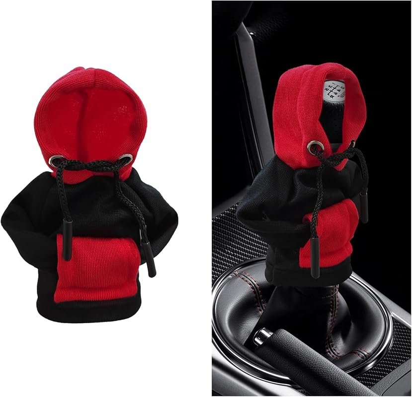 Fashionable Car Gear Shift Cover - Winter Hoodie Style Knob Protector for Cars, SUVs, and Trucks