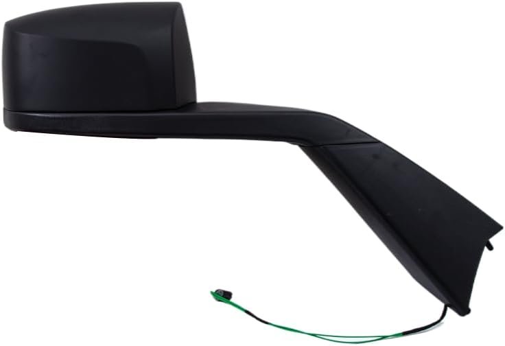 volvo truck mirrors - Black Hood Mirror for 2019 Volvo VNL - Heated, Passenger Side RH Replacement