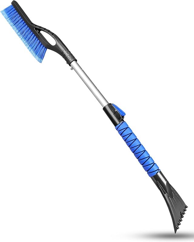 33-Inch Snow Brush and Ice Scraper for Easy Car Windshield Clearing