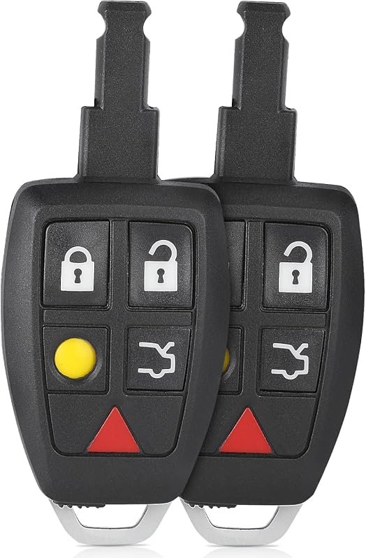 Replacement Key Case Shell for Volvo C30 C70 S40 V50 (2004-2013) with 5 Buttons