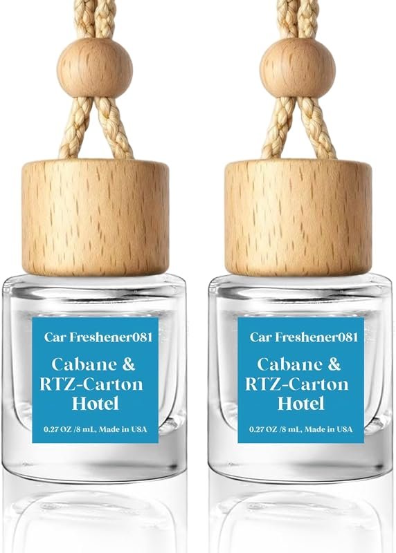 HoogaLife Car Air Freshener Hanging 2 Pack Inspired by Cabane & Rltz Hotel Collection