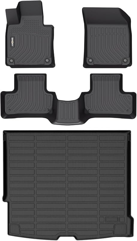 GINOWY All-Weather Floor Mats for Volvo XC60 (2018-2026) - Fits T5/T6, Durable Protection