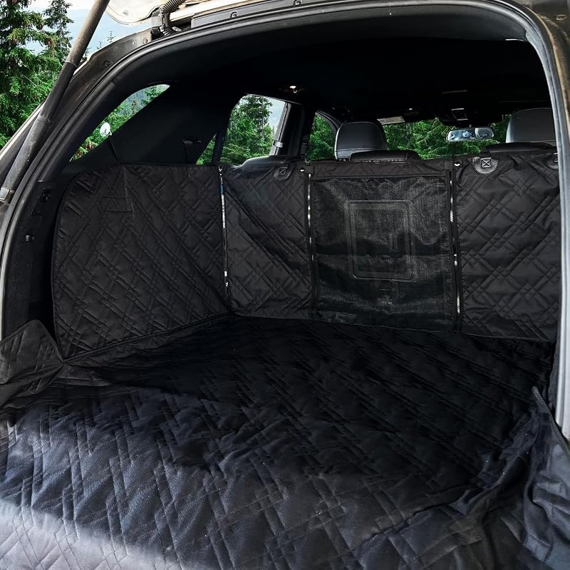 Bulldogology SUV Cargo Liner for Dogs - Heavy Duty Trunk Cover with Full-Side Protection & Bumper Flap