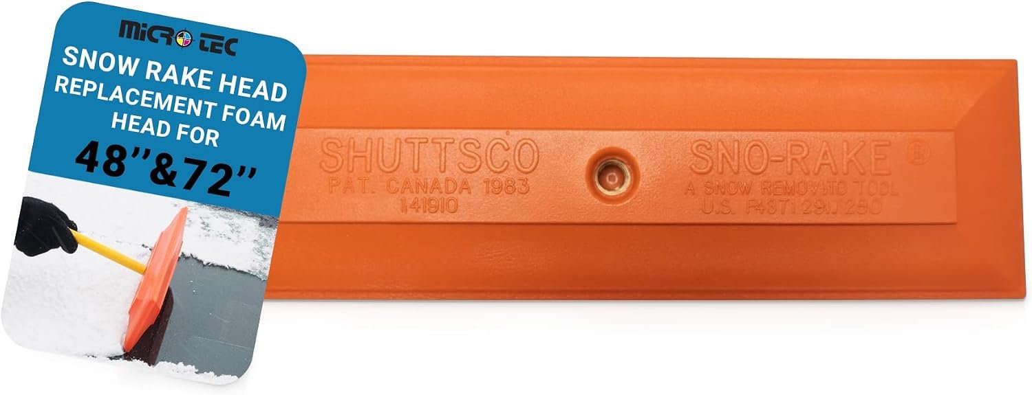 Shuttsco 18" Snow Rake Head - Durable Replacement for Efficient Snow Removal