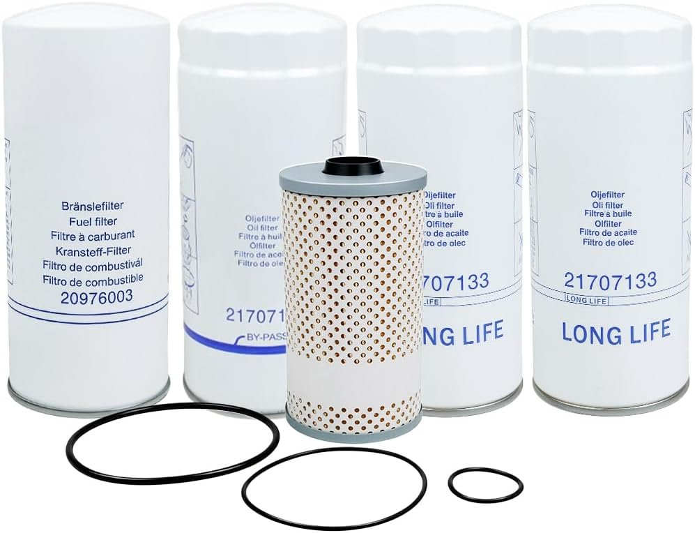 volvo d11 engine review - Complete Filter Kit for Volvo VNL VN VNM D11 D13, Includes Fuel, Bypass, and Oil Filters