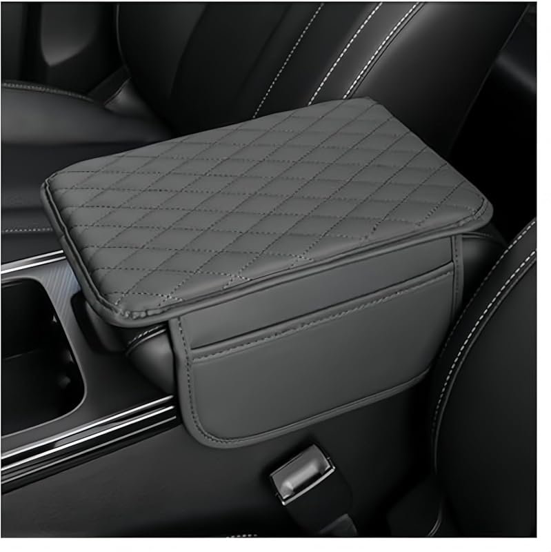 Comfortable Waterproof Car Armrest Cushion for Volvo EX90 XC90 SUV - Gray