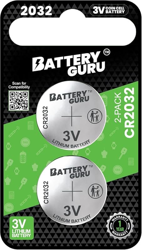 High-Performance Car Key Battery for Volvo Models CR2032 3V Pack of 2