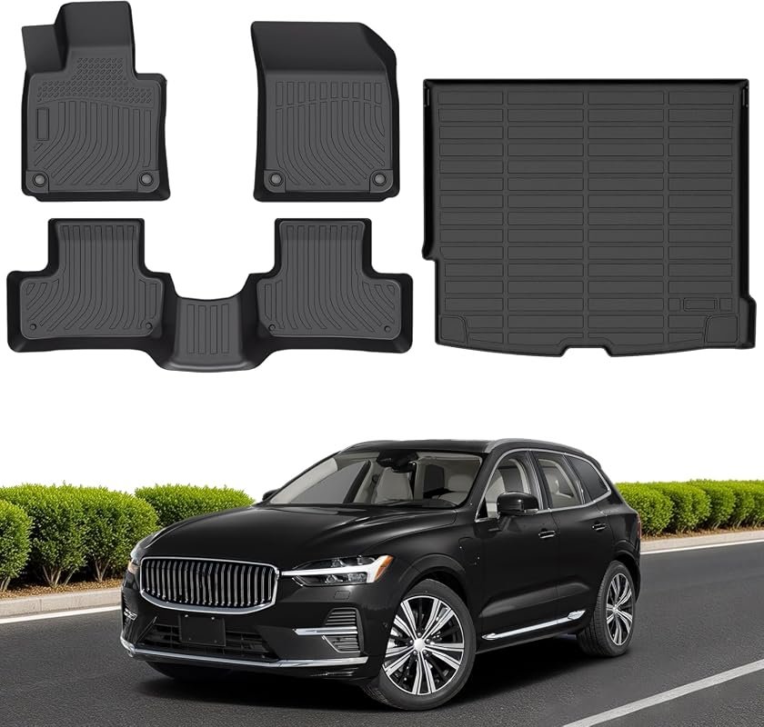 Custom Fit Floor Mats and Cargo Liner for 2018-2026 Volvo XC60 T5/T6 Models