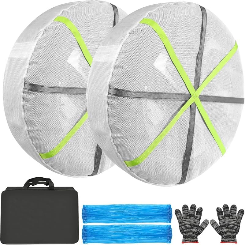 High-Performance Anti-Slip Snow Socks for Cars and Trucks, Reliable Traction, M08 Model