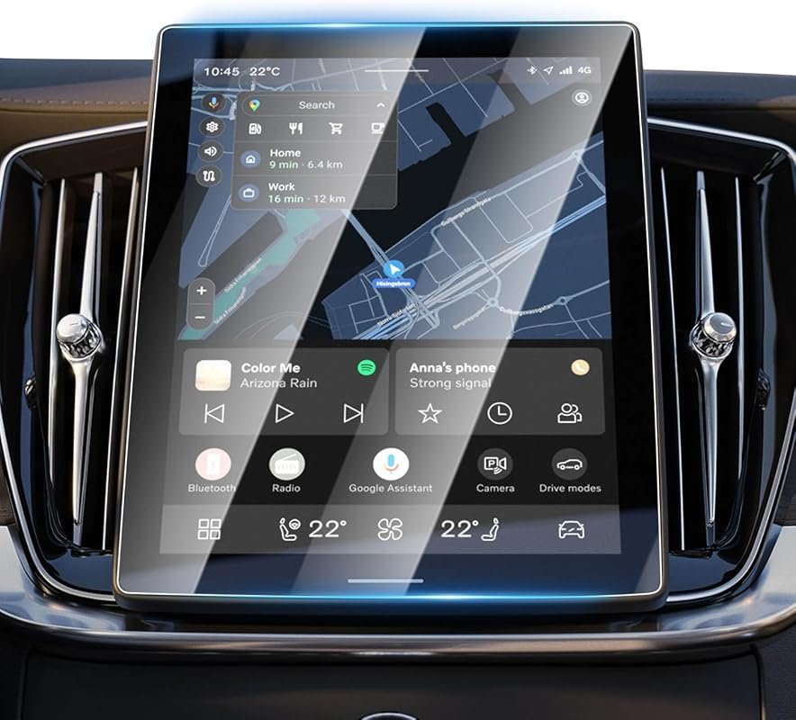 Karltys Tempered Glass Screen Protector for 2025-2026 Volvo XC90/XC60, 11.2-Inch, No Glare & Fingerprint