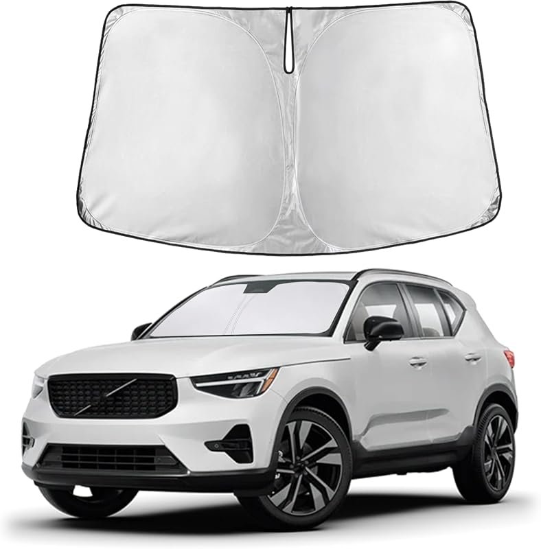 Windshield Sun Shade for Volvo XC40 (2019-2026) - Protects Against UV Rays and Heat