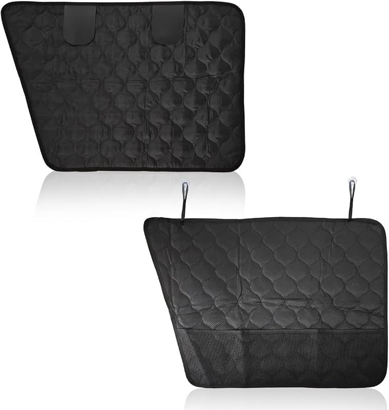 2PCS Anti-Scratch Car Door Protectors with Mesh Pockets for Pet Safety
