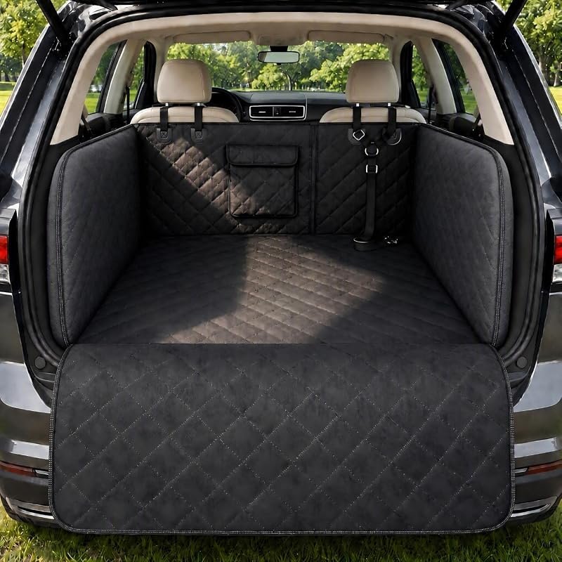 RYNVALE SUV Cargo Liner for Dogs - Full Coverage with Cushioned Sides for Ultimate Protection