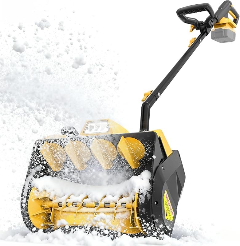 Lightweight Cordless Snow Shovel Compatible with DeWalt 20V Max Battery, Easy to Use