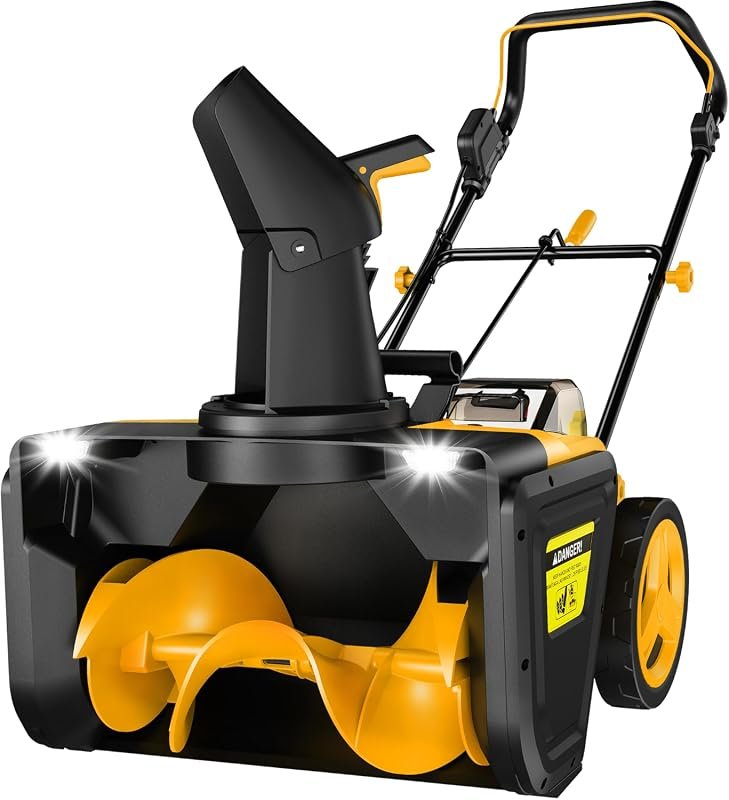volvo snow blower - Cordless Snow Blower for DeWalt 20V Max Battery, Compact and Lightweight Design