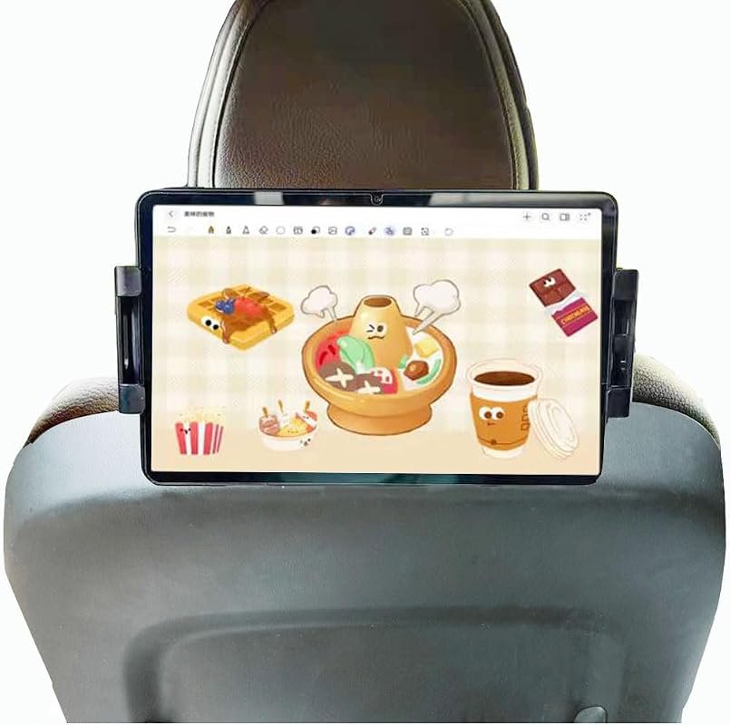 Car Tablet Holder Mount for Volvo XC60 XC90 V90, Fits iPad and Galaxy Tablets, Ideal for Family Travel