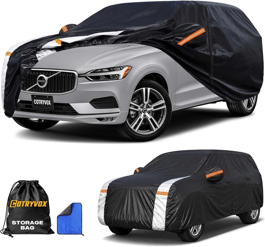 Multi-Layer Waterproof Car Cover for Volvo XC60 (2003-2027) - Heavy Duty, All-Weather with Towel & Bag