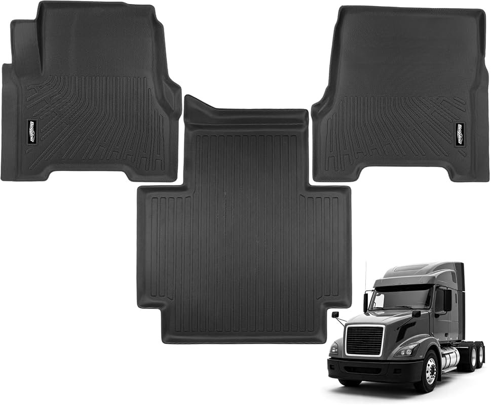 Durable Floor Mats for Volvo VNL (2004-2018) - Custom Fit for All-Weather Protection