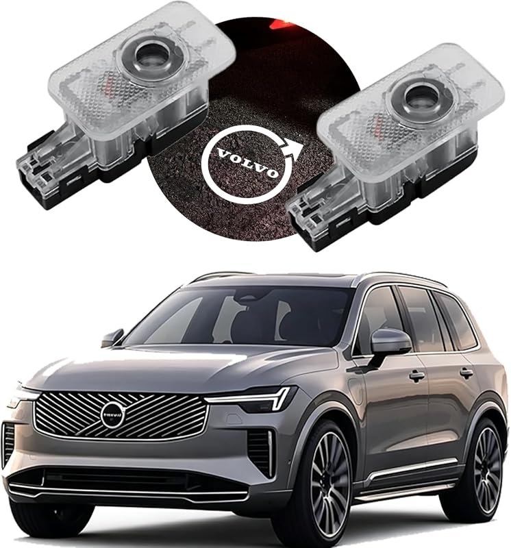 2Pcs LED Door Logo Projector Lights for Volvo XC90, XC60, XC40, S90, S60, V90, V60 - Enhanced Illumination and Style