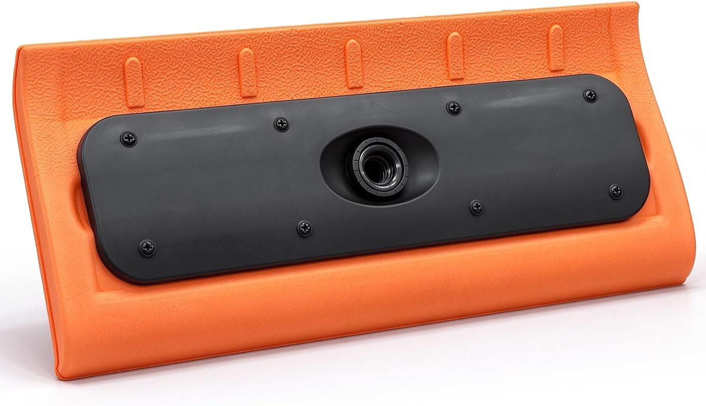 Never-Scratch SnowBuster Tool for Roofs & Solar Panels, S-Shaped Design, EVA Foam Pad