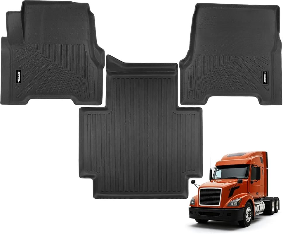 Custom Fit Floor Mats for Volvo VNL (2004-2018) - Durable, All-Weather Protection