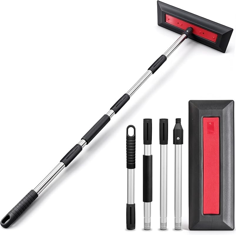18” Snow Broom for Cars with 62” Extension Pole - Premium No Scratch Rake for Efficient Snow Removal