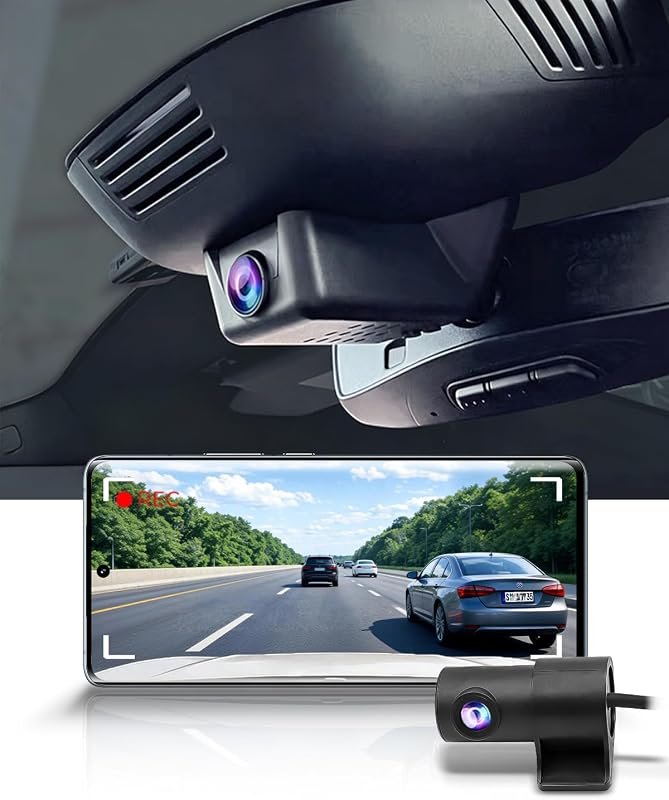 Fitcamx Front 4K + Rear 1080P Dash Cam for Volvo XC60 (2022-2027) with High-Quality Recording and User-Friendly Design