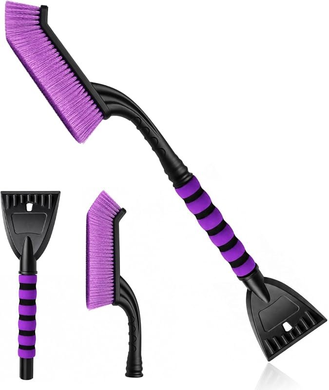 2-in-1 27" Detachable Ice Scraper & Snow Brush - Essential Tool for Winter Weather and Car Care