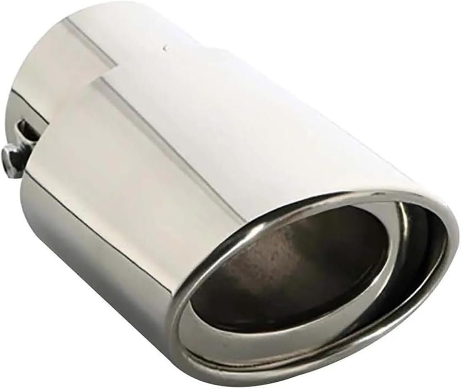 Universal Round Stainless Steel Exhaust Pipe Tip for Volvo V60, S60, XC60 - Muffler Cover Trims
