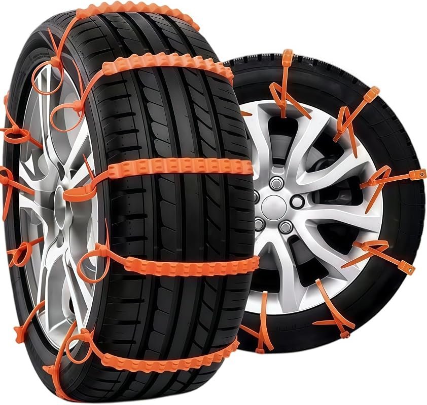 Versatile Car Snow Chains Compatible with Volvo XC90, XC60, XC40 - Winter Safety Made Easy