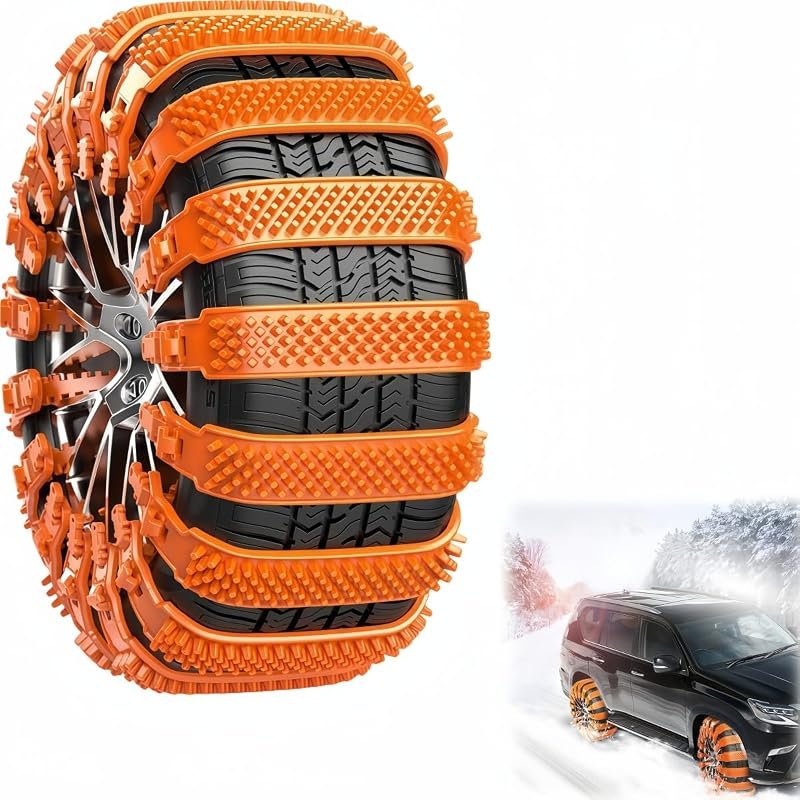 10 PCS Heavy-Duty Snow Chains for Volvo XC90 - Ideal for Winter Weather and Emergency Use